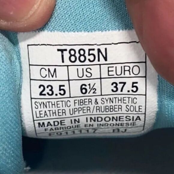 Asics FuzeX Adapt T885N Porcelain Blue Women's 6.5 - Picture 9 of 10